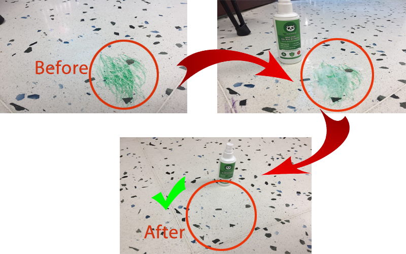 Hình ảnh sàn nhà trước và sau khi sử dụng hóa chất tẩy rửa đa năng Ecosophy