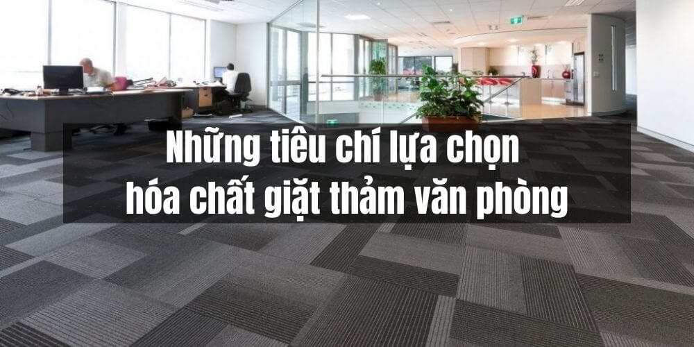 Những tiêu chí lựa chọn hóa chất giặt thảm văn phòng