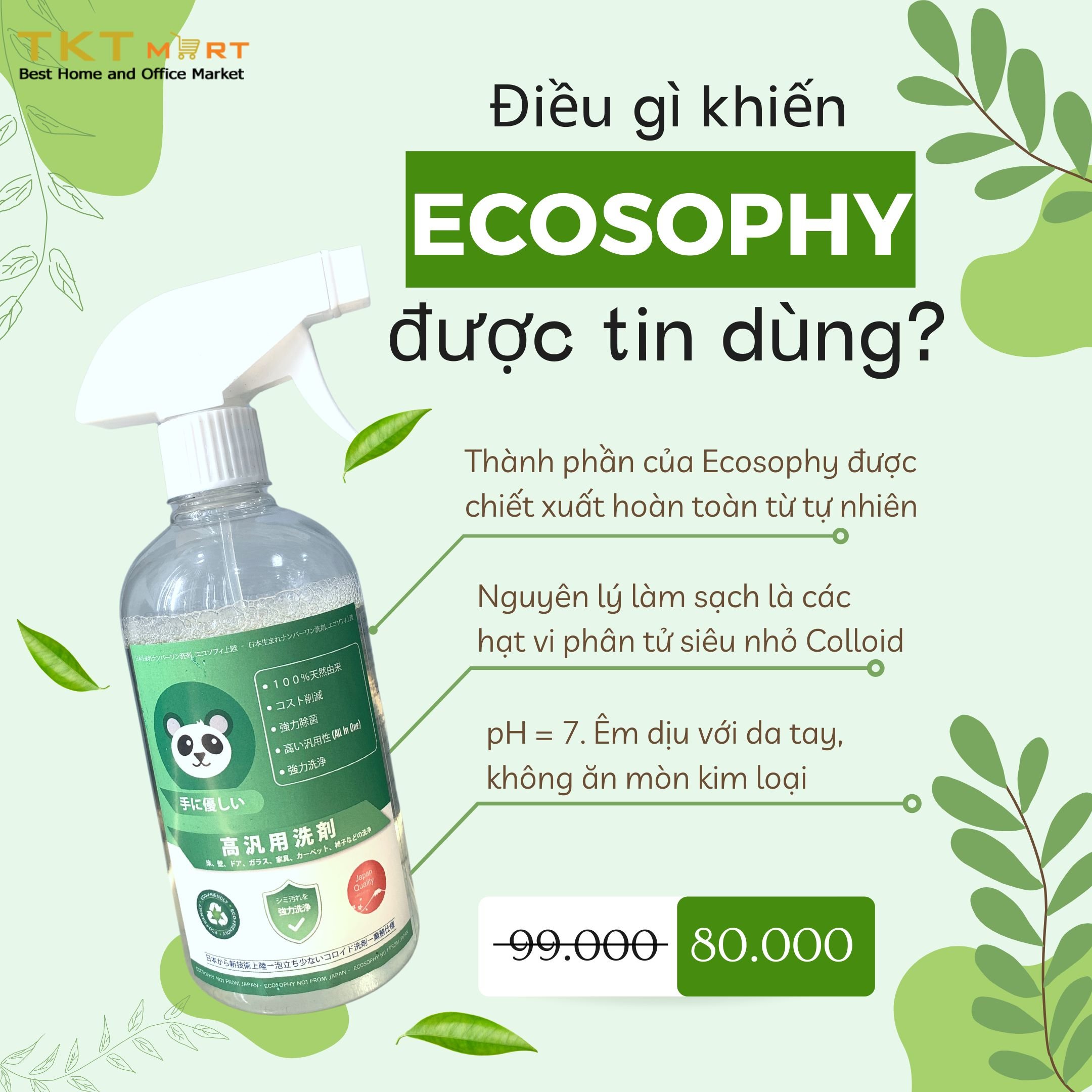 Hình ảnh: Những ưu điểm của hóa chất tẩy rửa đa năng Ecosophy